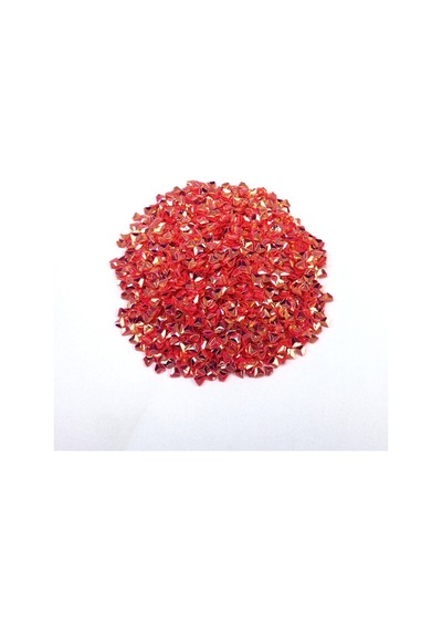Üçgen Pul Kırığı - Parlak Kan Kırmızısı - 10 Gr