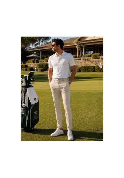 Hzr Wear Erkek Diz İzi Yapmayan En Boy Esnek Slim Fit Chino Pantolon Bej