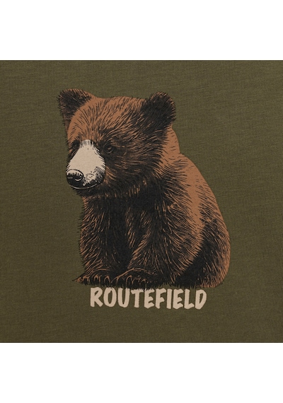 Routefıeld Routefield Çocuk Tişört Trey Kids Haki 33 Haki