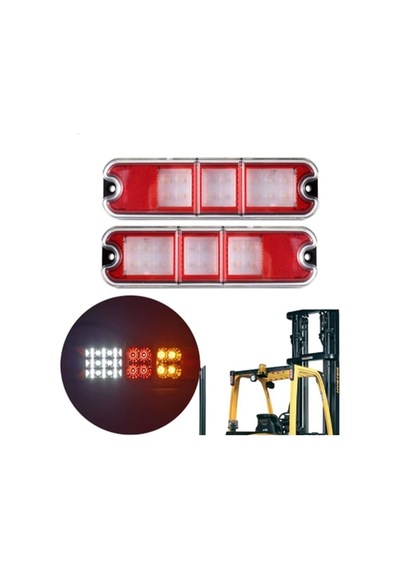 Tr 2 Adet Forklift Stop Led Lamba Park-sinyal-gerivites 12-120 Volt