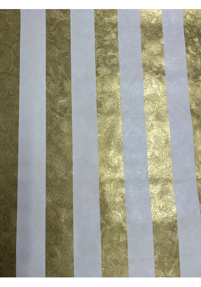 Gold Çizgili Duvar Kağıdı 12411 Çok Renkli