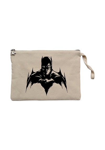 Batman Silluhette Siyah Clutch Astarlı Cüzdan / El Çantası