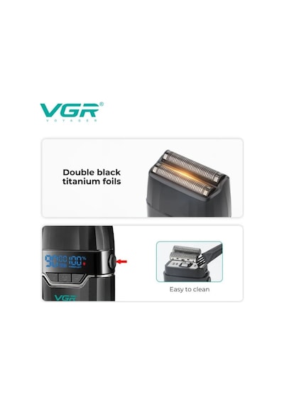 V-640 S2 & V-308 3'lü Berber Tıraş Makinesi Seti 9000 Rpm Clipper Trimmer Metal Shaver