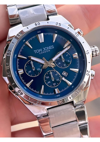 Tom Jones Çelik Kordon 3 Atm Suya Dayanıklı 2 Yıl Garantili Erkek Kol Saati Tje1.2389.7 Gri