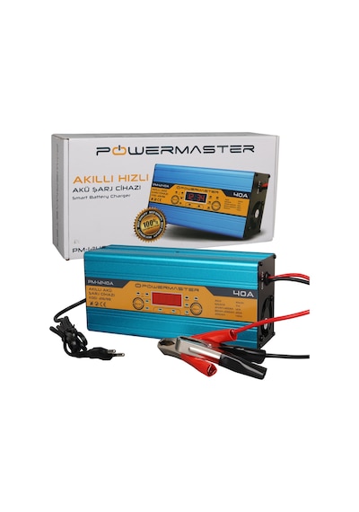Xtechnx Xtechn021698 Powermaster Pm-1240a 12 Volt 40 Amper Dijital Ekranlı Akıllı Akü Şarj Cihazı
