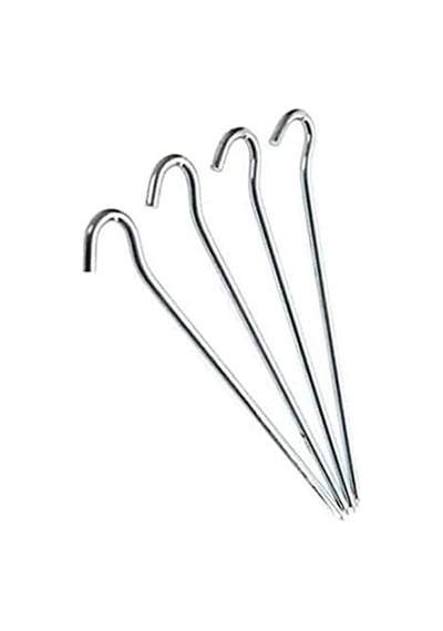 Summit 23cm/6mm Kuvvetli Çelik Çadır Kazığı 4'lü Paket Alu Çok Renkli