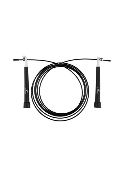 Uzunluğu Ayarlanabilir Çelik Telli Atlama İpi - Speed Rope - Siyah