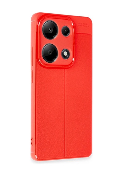 Herşeytrend Xiaomi Redmi Note 13 Pro 4g Kılıf Auto Focus Kapak - Kırmızı Çok Renkli