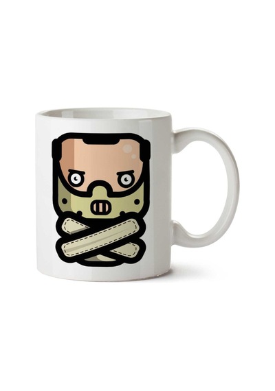Simpler Dr Hannibal Lecter Silence Of The Lambs İki Tarafı Baskılı Kupa Bardak Çok Renkli