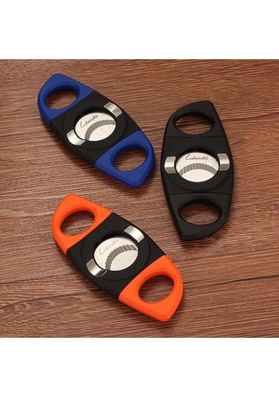 Lubinski Plastik Standlı Puro Kesici Siyah/turuncu 60 Ring