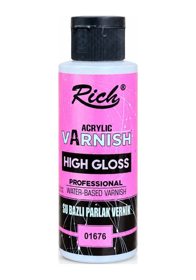 Rich High Gloss Su Bazlı Parlak Vernik 120 Ml
