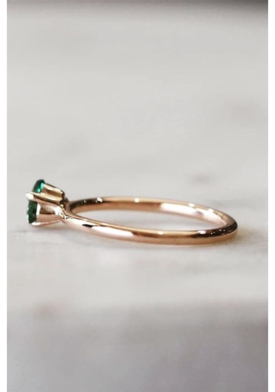 Amsterdam Green Topaz Yüzük - Ak563