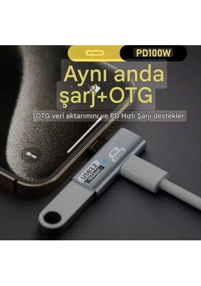 E-kervan 2'si 1'arada Type-c To Pd 100w Hızlı Şarj +usb Giriş 3.2 Çeviri Dönüştürücü Adaptör Ce Lisanslı Sertifikalı 1 Adet E-kervan 2'si 1'arada Type-c To Pd 100w Hızlı Şarj +usb Giriş 3.2 Çeviri Dönüştürücü Adaptör Ce Lisanslı Sertifikalı 1 Adet