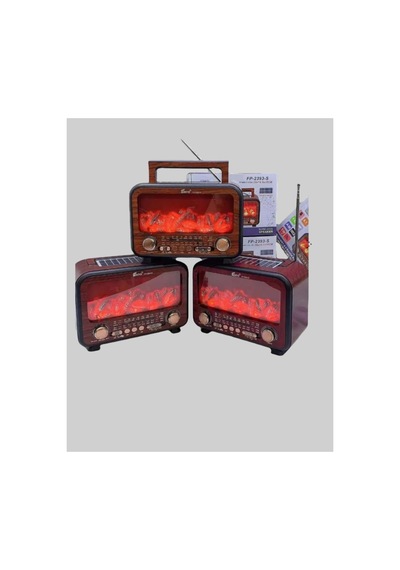 Şömine Alev Işıklı Solar Bluetooth Hoparlör 7w Güçlü Ses Fm Radyo - Glst5360-6370 Renkli