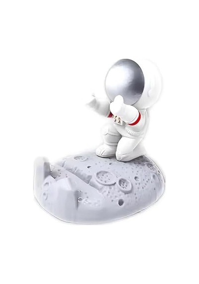 Astronot Telefon Standı Telefon Tutucu Tablet Standı Ergonomik Ve İşinizi Kolaylaştırır Kibar Ve Şık Görünümü İle Tahmininizden Çok İş Yapar Dekoratif Yapısı İle Hoş Bir Görüntü Sunar Gümüş Kafa