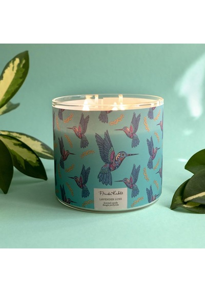 Tr Camda Kokulu Mum Lavender Luxe Kadınlar İçin Hediye Kokulu Mum Çiçekli 3 Fitil Kokulu Mum Uzun Yanma S Genel