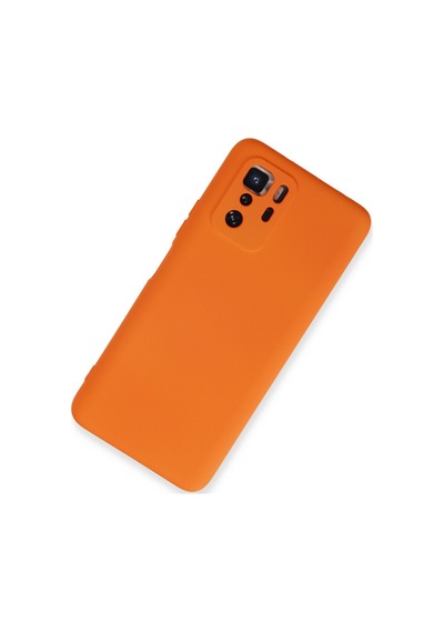 Xiaomi Poco X3 Gt Uyumlu Kılıf Nano İçi Kadife Silikon - Turuncu