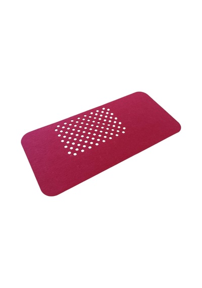 Keçe Masa Üstü Mouse Pad Ve Bilgisayar Düzenleyici 70x32 Cm Antibakteriyel Mat, Doğal Keçe Mat, Masa Koruyucu Altlık, Ofis Ve Ev İçin Minimalist Tasarım Fuşya Beyaz - Çok Renkli