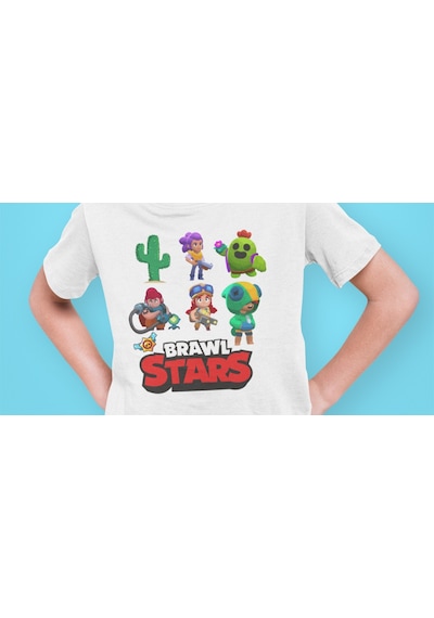 Bumeta Brawl Stars Karakterler Çocuk Tişört T-shirt 001