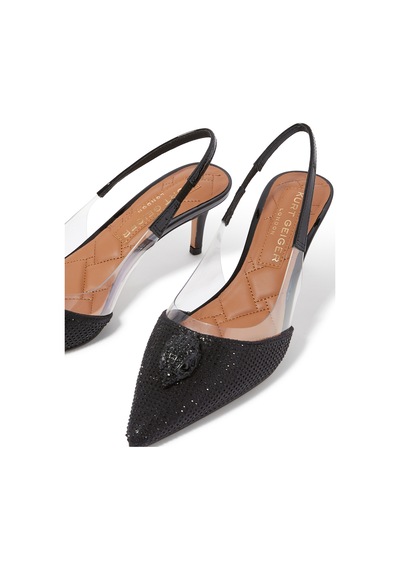 Kurt Geiger Şık Ve Rahat 65 Cm Topuklu Slingback Ayakkabı Siyah