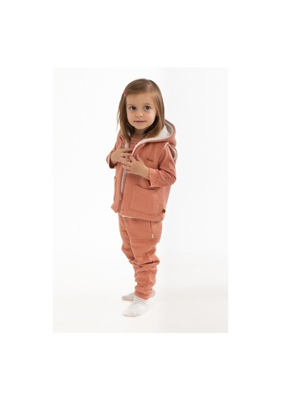 Little Gusto Kapüşonlu Bürümcük Kapitone Çift Taraflı Wellsoftlu Yelek