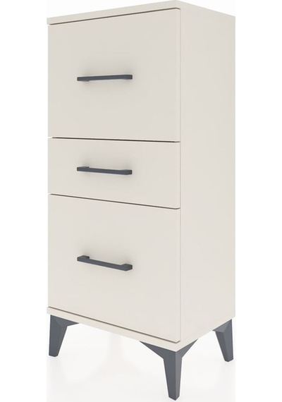 Arges Komodin 3 Çekmeceli 44x30x96 Aytaşı-aytaşı Aytası