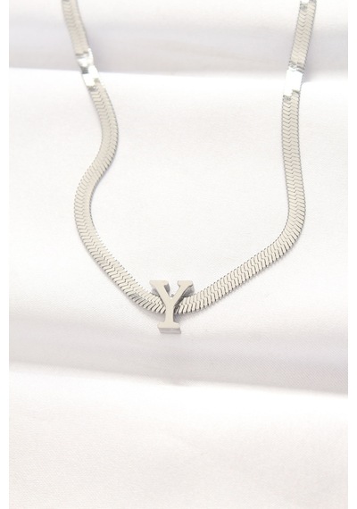 Ezoconcept 316l Çelik Y Harfli Silver Renk İtalyan Zincirli Kolye Çok Renkli
