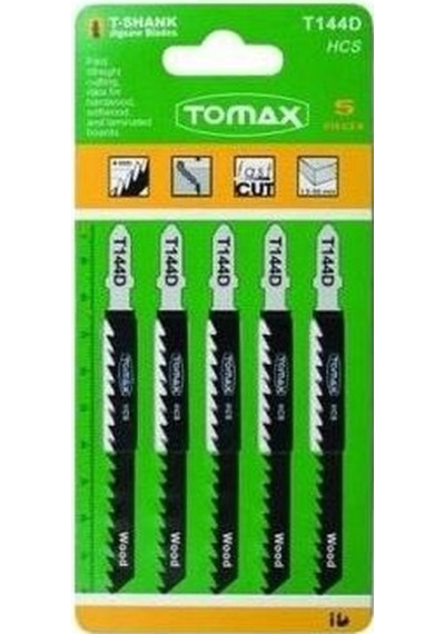 Tomax Dekupaj Dekopaj Testere Bıçağı Ağzı Ahşap T144-D 5 Li