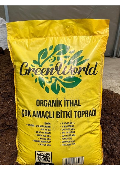 Green World 5 Litre Ithal Çok Amaçlı Bitki Toprağı Torf Cocopeat Ponza Taşı- Kokopit Özel Karışım Saksı Harc 0,250