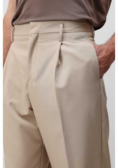 Antioch Relaxed Fit Pileli Erkek Pantolon Taş