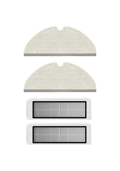 Roborock S50/s55 Uyumlu Yedek Mop Ve Hepa Filtre-4 Parça