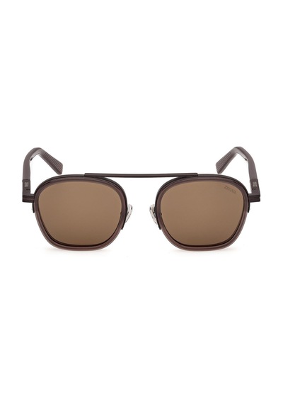 Zegna Ez0231 48e Erkek Güneş Gözlüğü Kahverengi