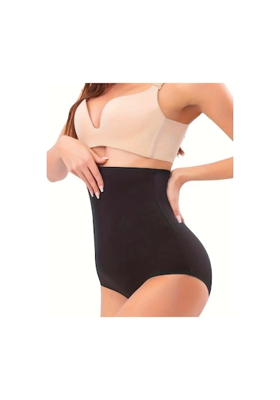 Kadın Dikişsiz Lazer Kesim Silikonlu Slip Korse 4402 Siyah
