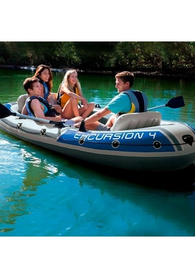 68324 Excursion Boat+kürek+pompa Set 315 Cm, Su Sporları, Plaj Malzemesi, Şişme Ürün, Yüzme Aksesuarı, Kamp, Dalış, Güvenlik