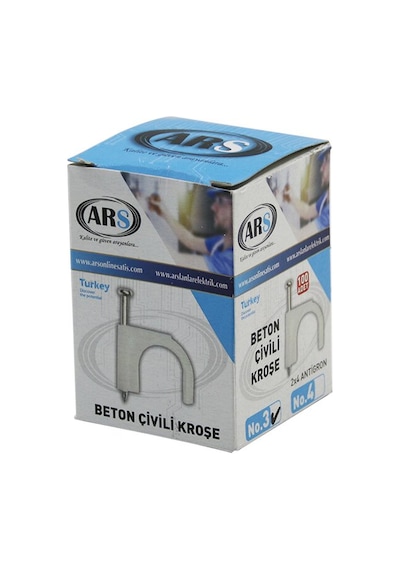 Ars Kod-347950 No-3 Beton Çivili Kroşe 2x4 Antigron 100 Adet 0 - 10 CM