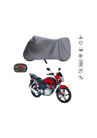 Bisan Santana 150 ÇANTALI MOTOSİKLET BRANDA SU GEÇİRMEZ TOPCASE UYUMLU MOTOR BRANDA