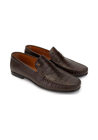 Tamer Tanca Erkek Hakiki Deri Kahverengi Kroko Loafer Ayakkabı 478 B1100 Erk Ayk Sk24-25 Kahve Kroko Kahverengi Tamer Tanca Erkek Hakiki Deri Kahverengi Kroko Loafer Ayakkabı 478 B1100 Erk Ayk Sk24-25 Kahve Kroko Kahverengi