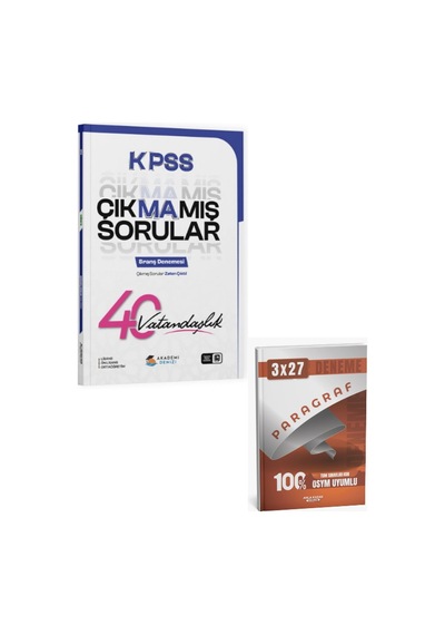 Akademidenizi 2027 Kpss Vatandaşlık Çıkmamış Sorular 40 Lı Deneme+ Anla Kazan Paragraf