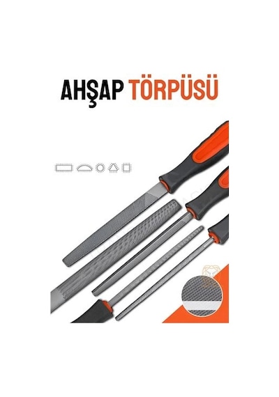 Ahşap Törpüsü 5 Model Ahşap Törpü Seti Lisinya