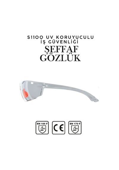 10 Adet S1100 Şeffaf İş Güvenlik Gözlüğü Silikonlu Koruyucu Çapak Gözlüğü Buğulanmaz Darbe Dayanıklı 10 Adet S1100 Şeffaf İş Güvenlik Gözlüğü Silikonlu Koruyucu Çapak Gözlüğü Buğulanmaz Darbe Dayanıklı