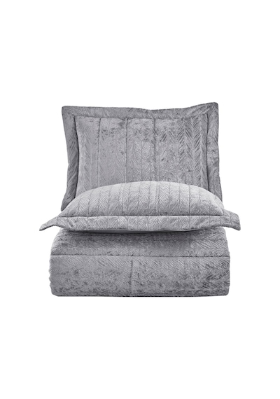 Elart Comfort Yeni Nesil Uykuseti - 6 Parça Velvet Gümüş 230X220 230 x 220 Gümüş