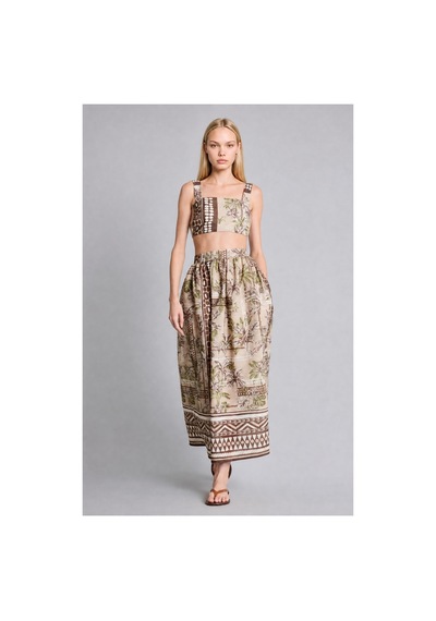 Defacto Regular Fıt Askılı Crop Top Plaj Haki Üstü F5486ax26spkh117 Haki-kh117