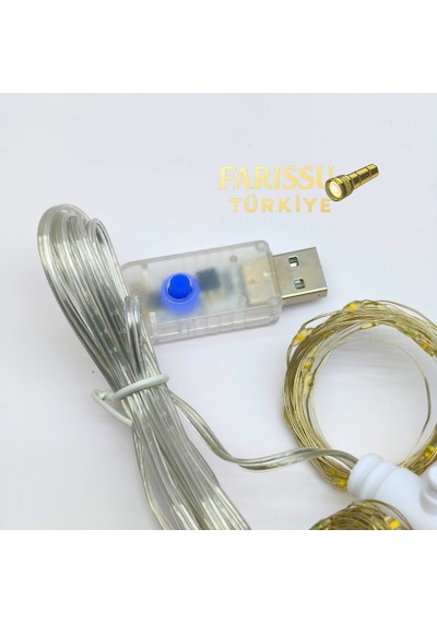 Usb Kumandalı Led Perde Işık 3 Metre Gün Işığı 8 Mod Yılbaşı, Oda Ve Ev Dekorasyonu Gün Işığı