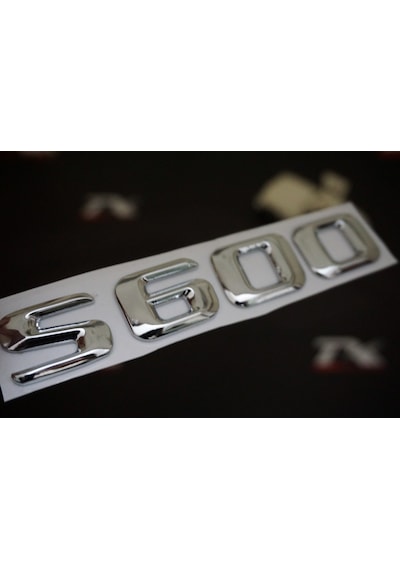 S600 Bagaj Krom Metal 3M 3D Yazı Logo