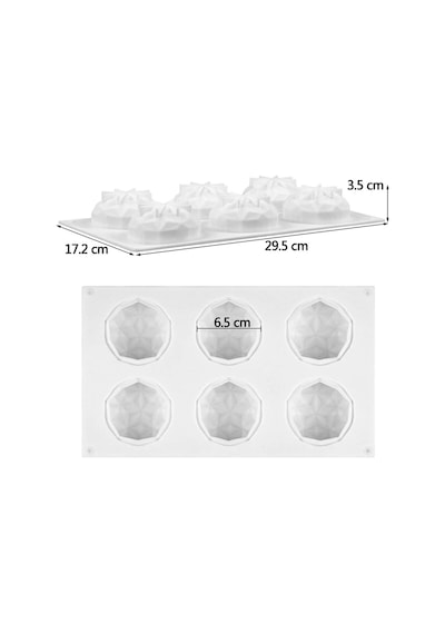 3d Silikon Kalıp Pişirme Kalıbı, Pasta Dekorasyon Aletleri, Pişirme Kalıbı Beyaz