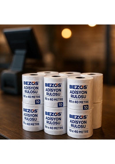 Storeşahin 80x40 Adisyon Rulosu Termal Rulo 10 Paket 100 Adet Shn0720