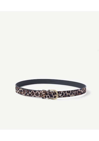Yargıcı Leopar Baskılı Kadife Pantolon Kemeri 26kkkm7009x 018 Açık Kahverengi