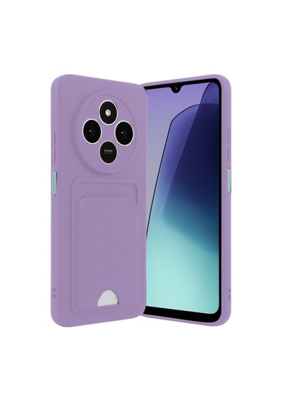 Redmi 14c Kelvin Kartvizitli Silikon - Lila Bz8683140875060