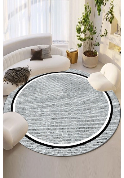 Chilai Home Rowng Füme Dekoratif Halı Djt Çap Füme