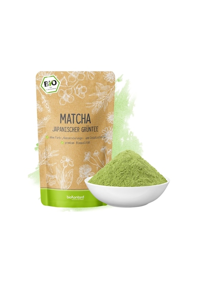 Biokontor Japon Matcha Tozu 100 Gr Katkısız Doğal Yeşil Çay Bardak Poşet Çay